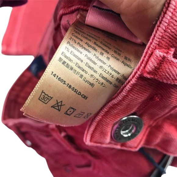 Scotch & Soda Women’s Red Cropped Boot Cut Jeans Size 26 - Picture 7 of 8